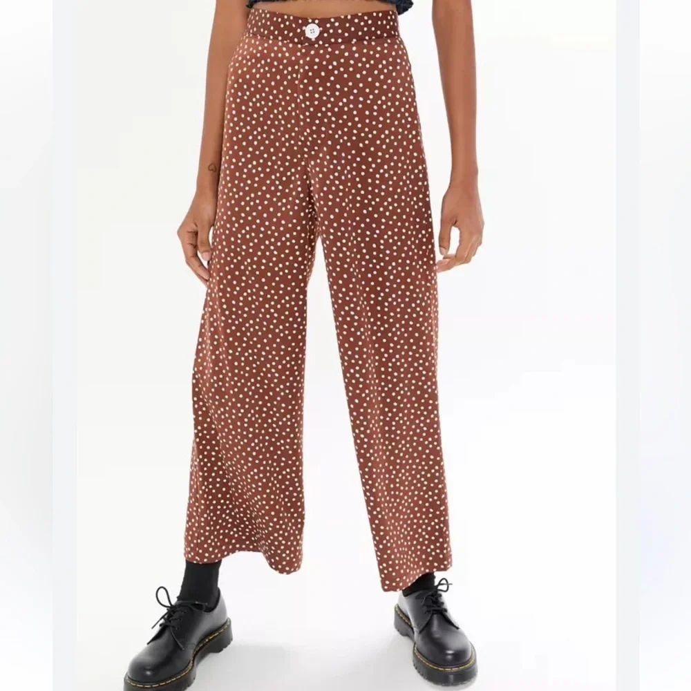 Urban Outfitters Olympia Printed Wide Leg Pant - Picture 1 of 8